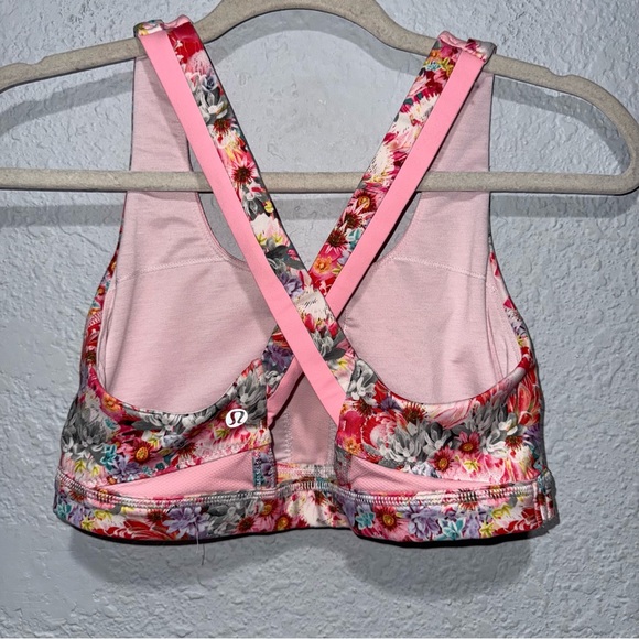 Lululemon Run: Stuff Your Bra II Flowabunga Mini Multi / Bleached Coral Size 6 - Picture 3 of 7